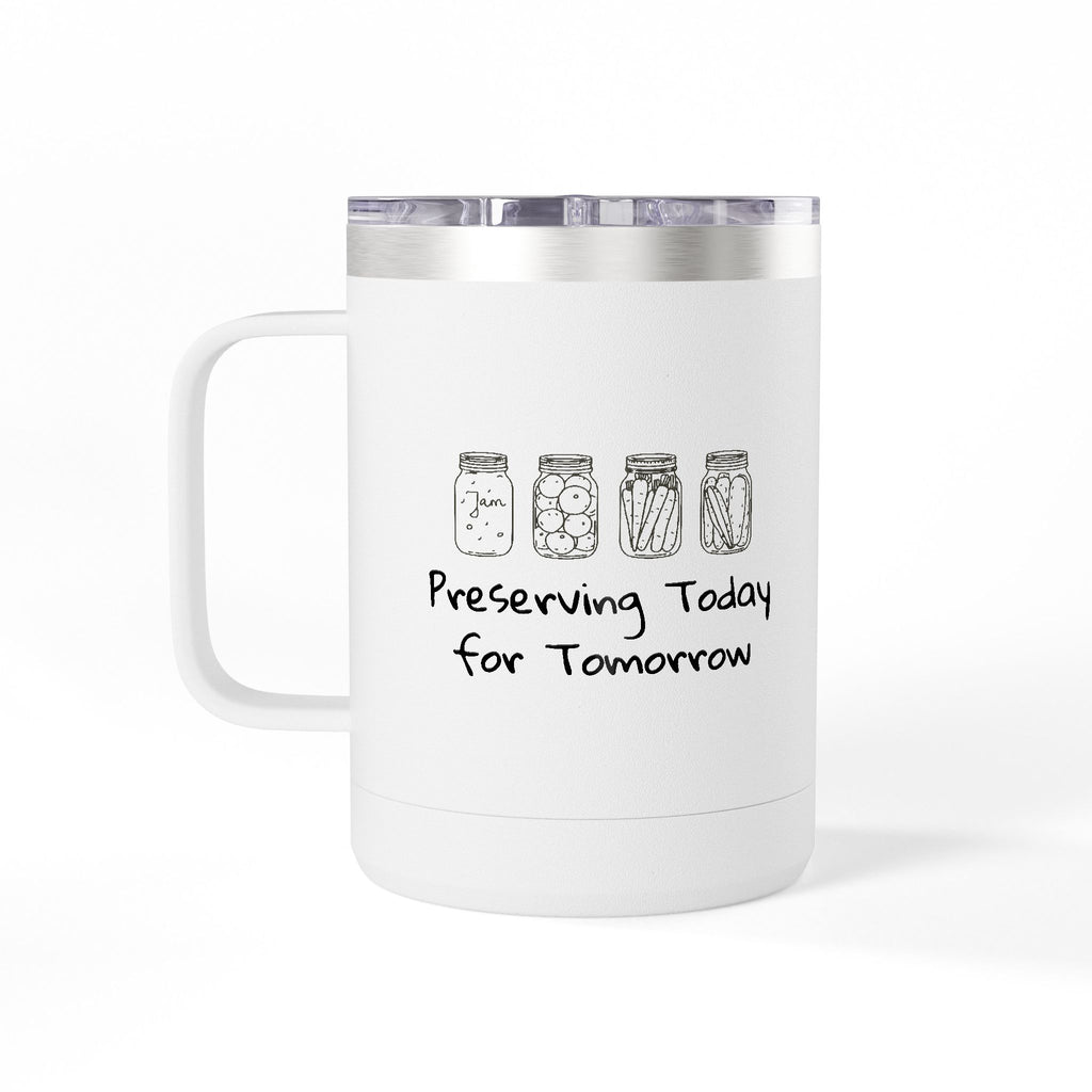 15oz Coffee Tumbler Mug – Insulated Travel Mug Preserving Today for Tomorrow