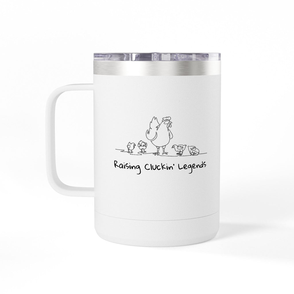 15oz Insulated Coffee Tumbler Mug – Double Wall Travel Cup - Preserving Today for Tomorrow