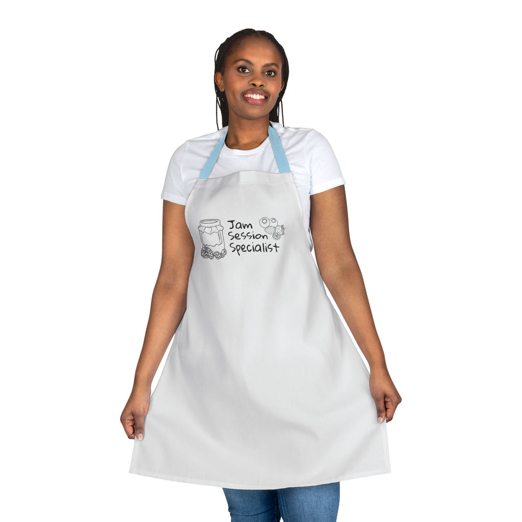 Apron — "Jam Session Specialist" Cooking Apron with Jar & Music Design