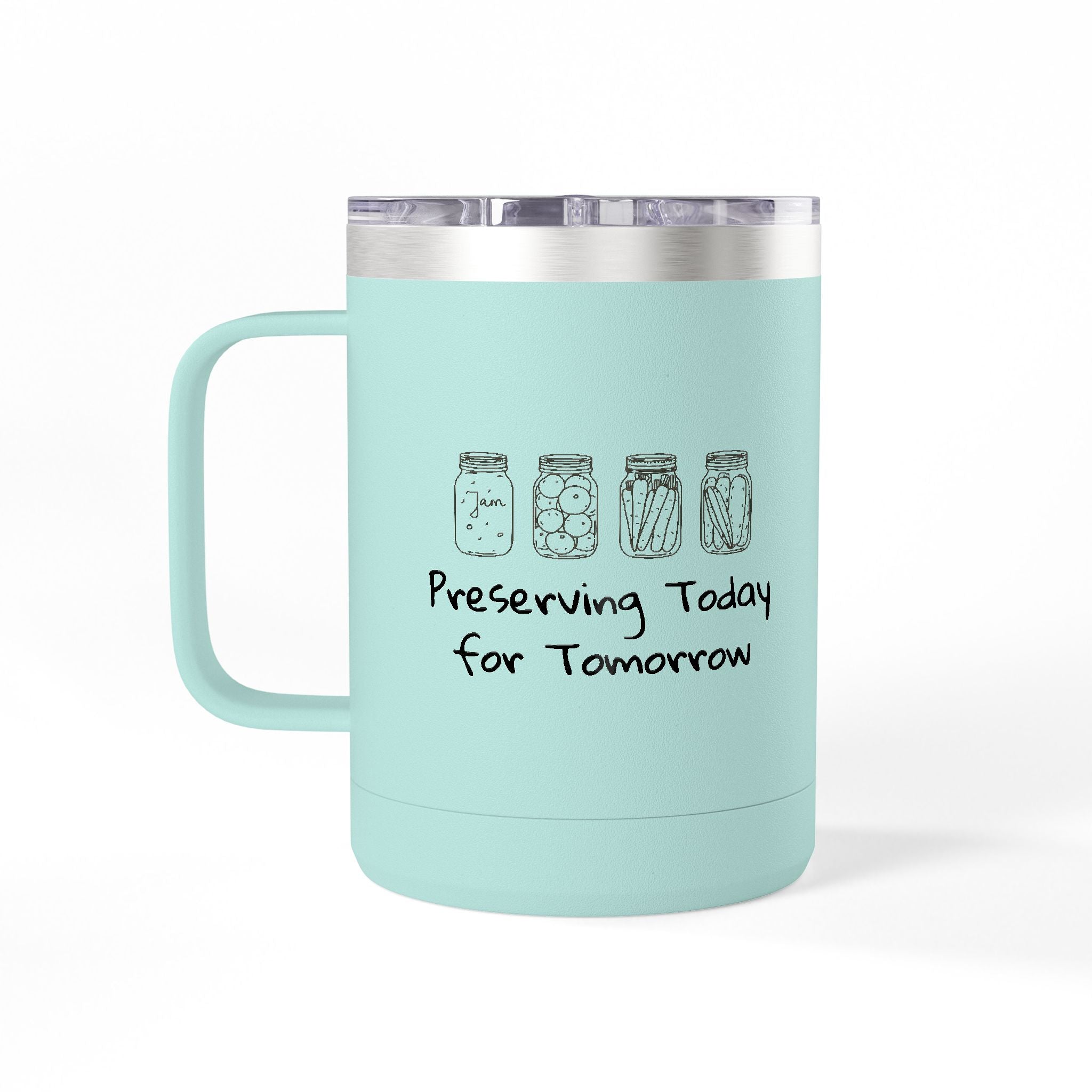 15oz Coffee Tumbler Mug – Insulated Travel Mug Preserving Today for Tomorrow