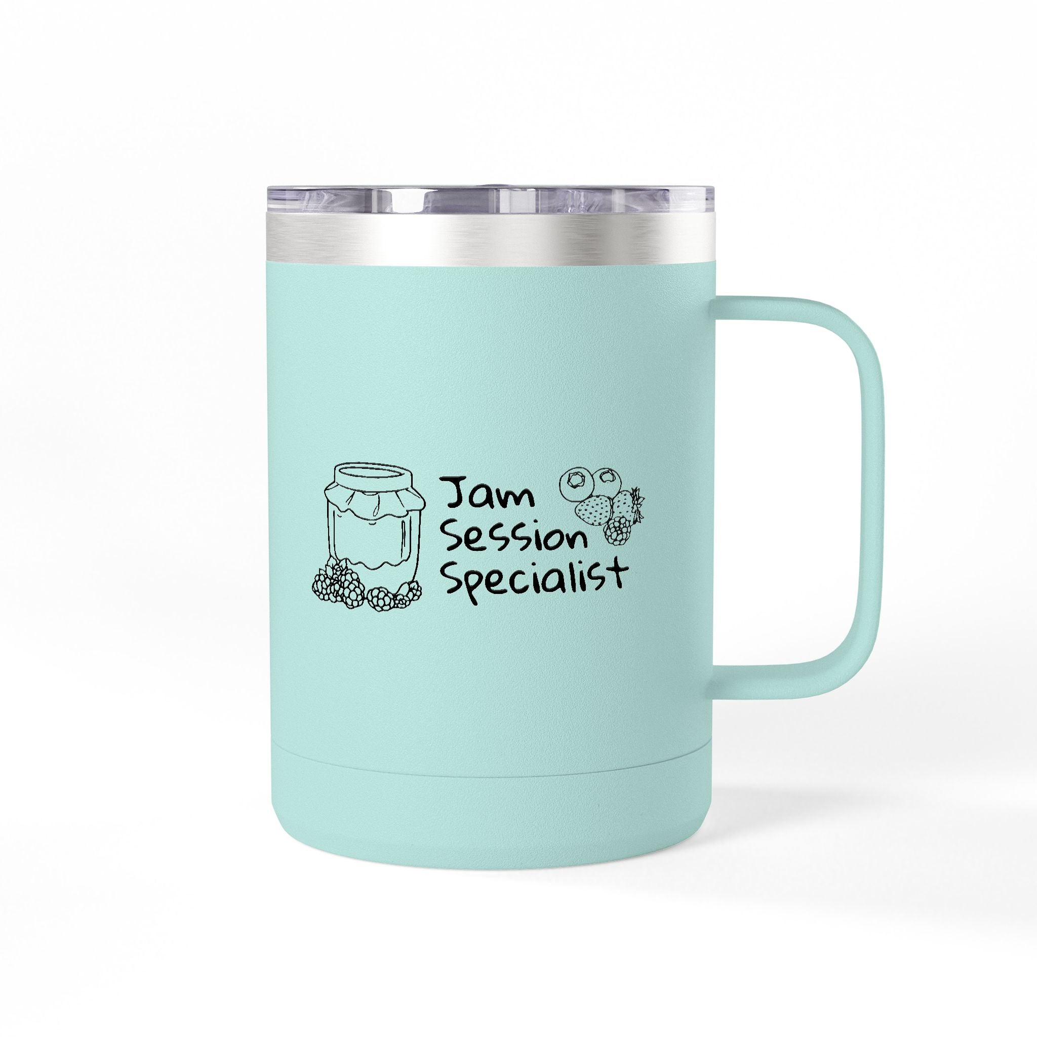 15oz Insulated Coffee Tumbler Mug — Travel Stainless Steel Thermal Cup