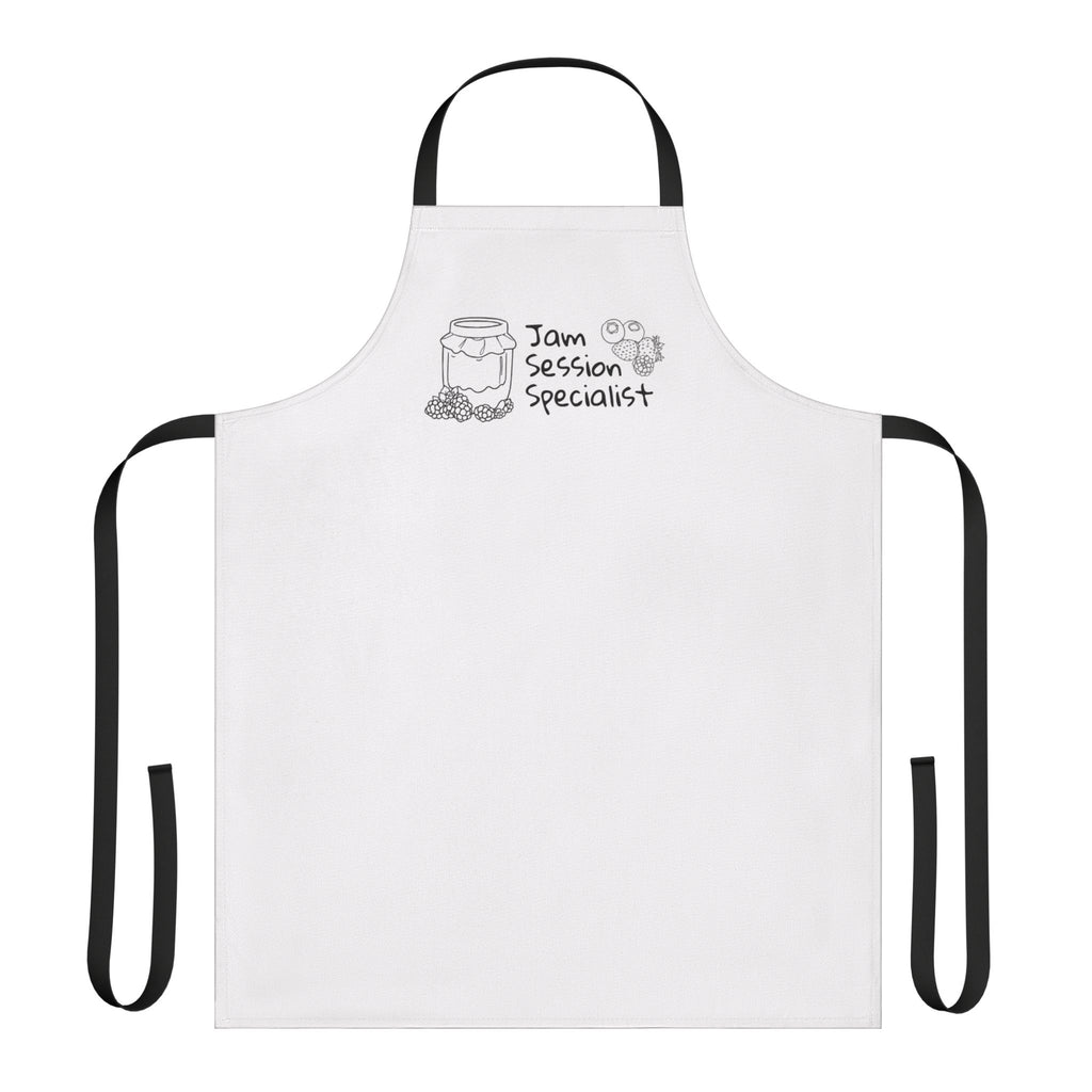 Apron — "Jam Session Specialist" Cooking Apron with Jar & Music Design