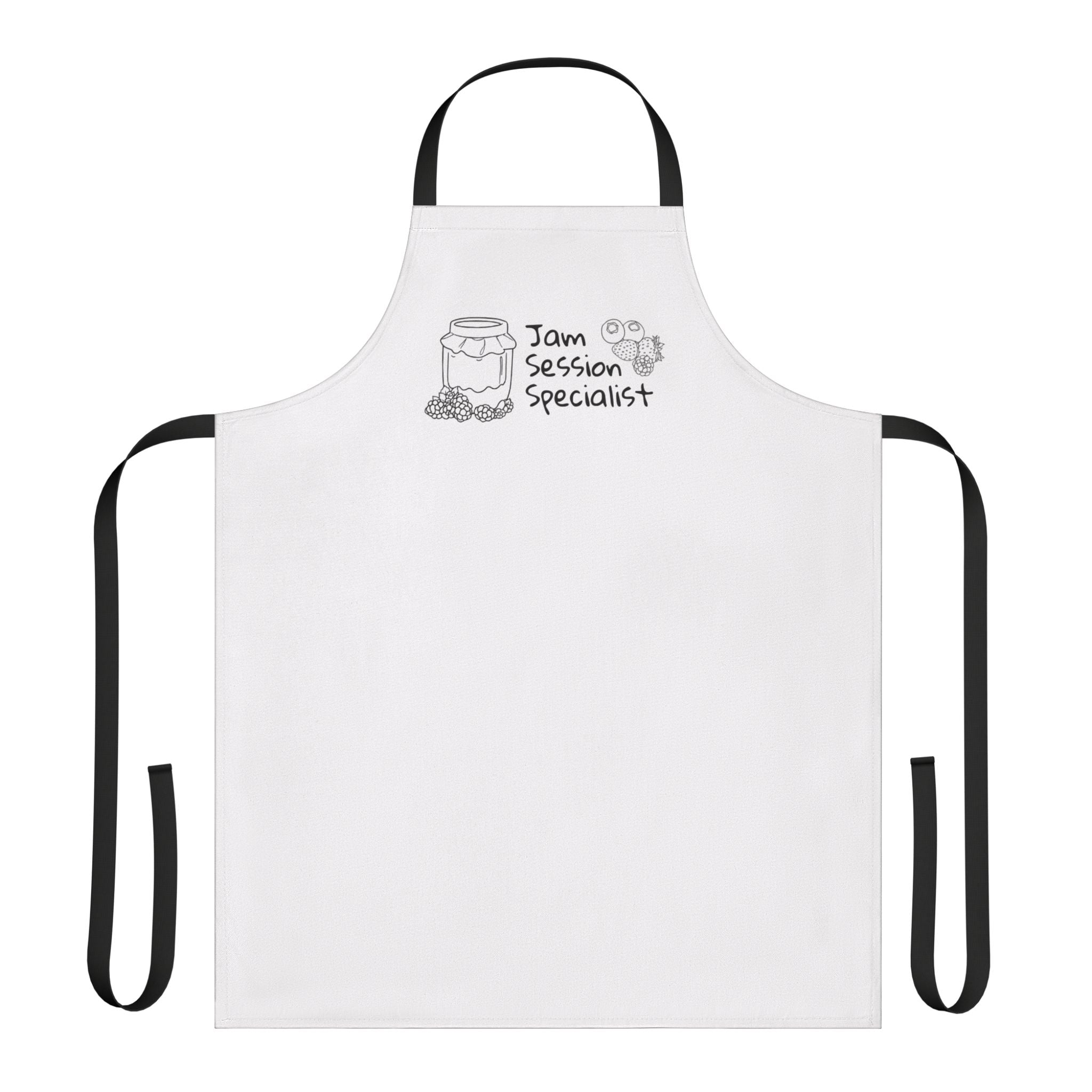 Apron — "Jam Session Specialist" Cooking Apron with Jar & Music Design
