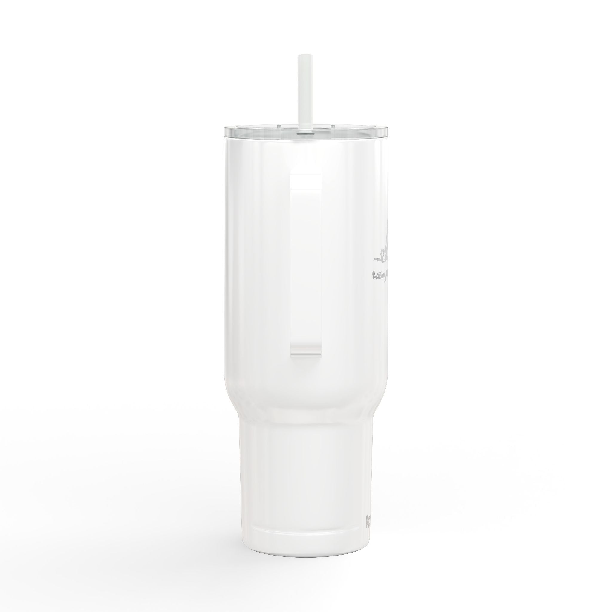 40oz Engraved Insulated Tumbler with Lid & Handle —Raising Cluckin' Legends